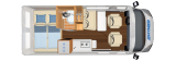 Hymercar Campervan Free 600 Campus layout