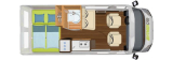 Hymercar Campervan Grand Canyon 2023 layout