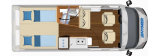 Hymercar Campervan Yellowstone mit Aufstelldach layout