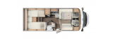 Carado T448 mit Einzelbetten und Garage Edition 15 2022 layout