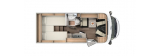 Carado V337 Edition 15 mit Einzelbetten und Garage 2022 layout