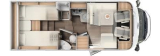 Carado T447 mit Einzelbetten und Garage Pro+ Edition MJ24 layout
