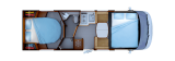 Rapido C86I 65Jahre Jubiläumsmodell mit Queensbett und Garage layout