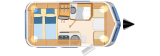Eriba Touring Triton 430 layout