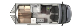 Eriba Car 600 mit Heckquerbett layout