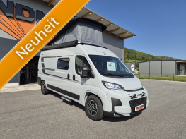 Hymercar Redwood Trail 600 mit Heckquerbett mit Aufstelldach