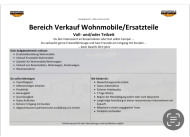 Verstärkung für Verkauf Wohnmobile