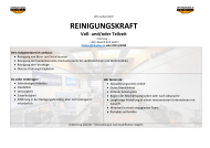 Wir suchen Verstärkung im Bereich Reinigung